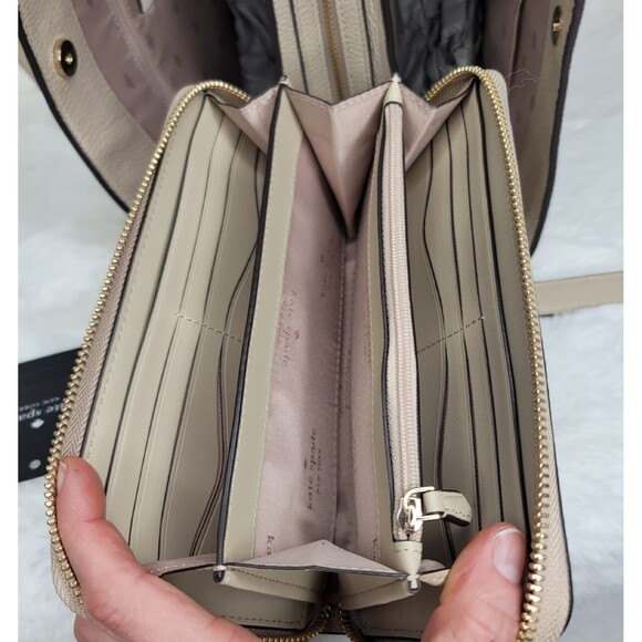 WoW! kate spade New York Designer Shoulder Bag Purse Tote Handbag + Wallet NWT - Picture 4 of 14